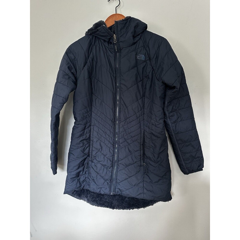 The North Face Women's Mossbud Reversible Parka Urban Navy Size Medium